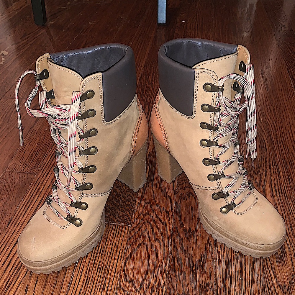See By Chloe Wheat Lace up Boots.